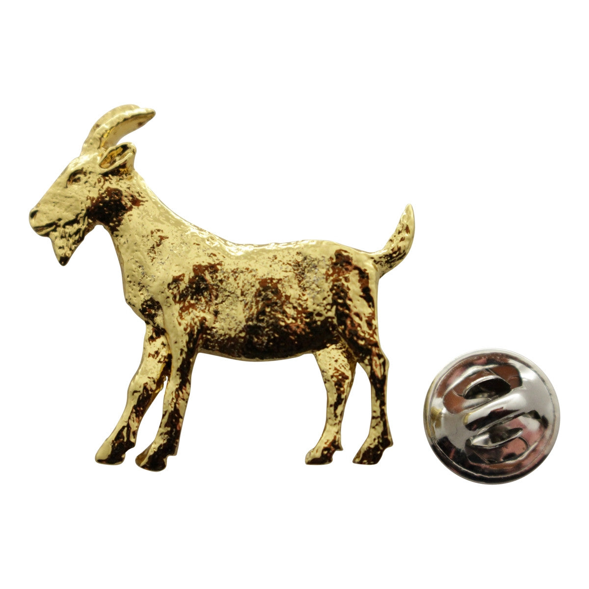 Goat Pin ~ 24K Gold ~ Lapel Pin ~ 24K Gold Lapel Pin ~ Sarah's Treats & Treasures